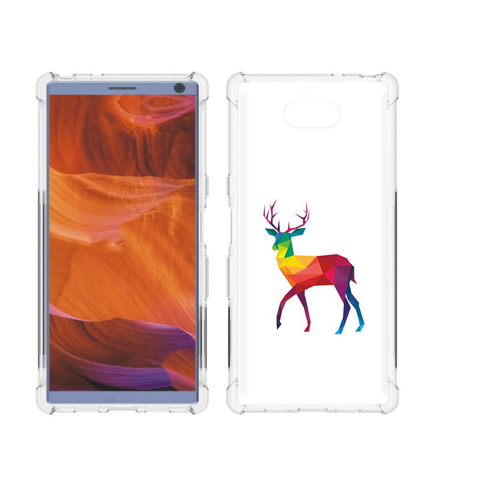 

Чехол MyPads Tocco для Sony Xperia 10 Plus геометрический олень, Прозрачный, Tocco