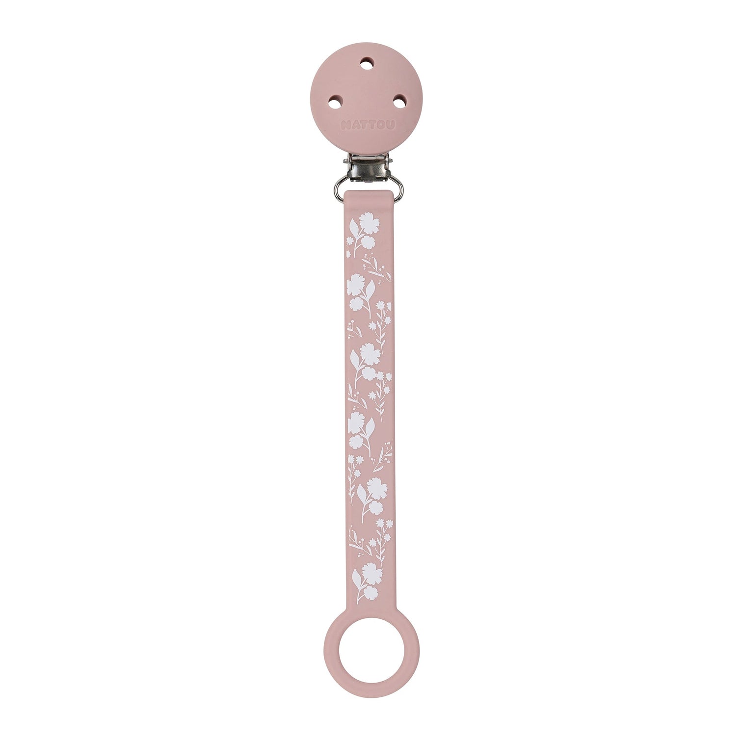 Держатель для фиксации соски Nattou Pacifinder Lapidou printed pink 875578 (167891)