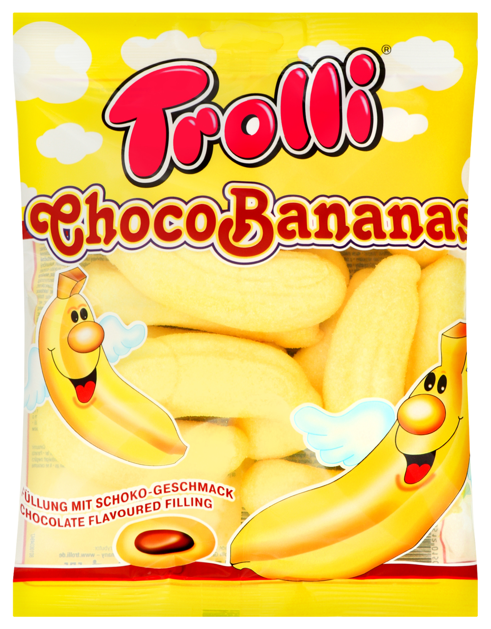 

Маршмеллоу Trolli Шокобананны с какао начинкой 150г