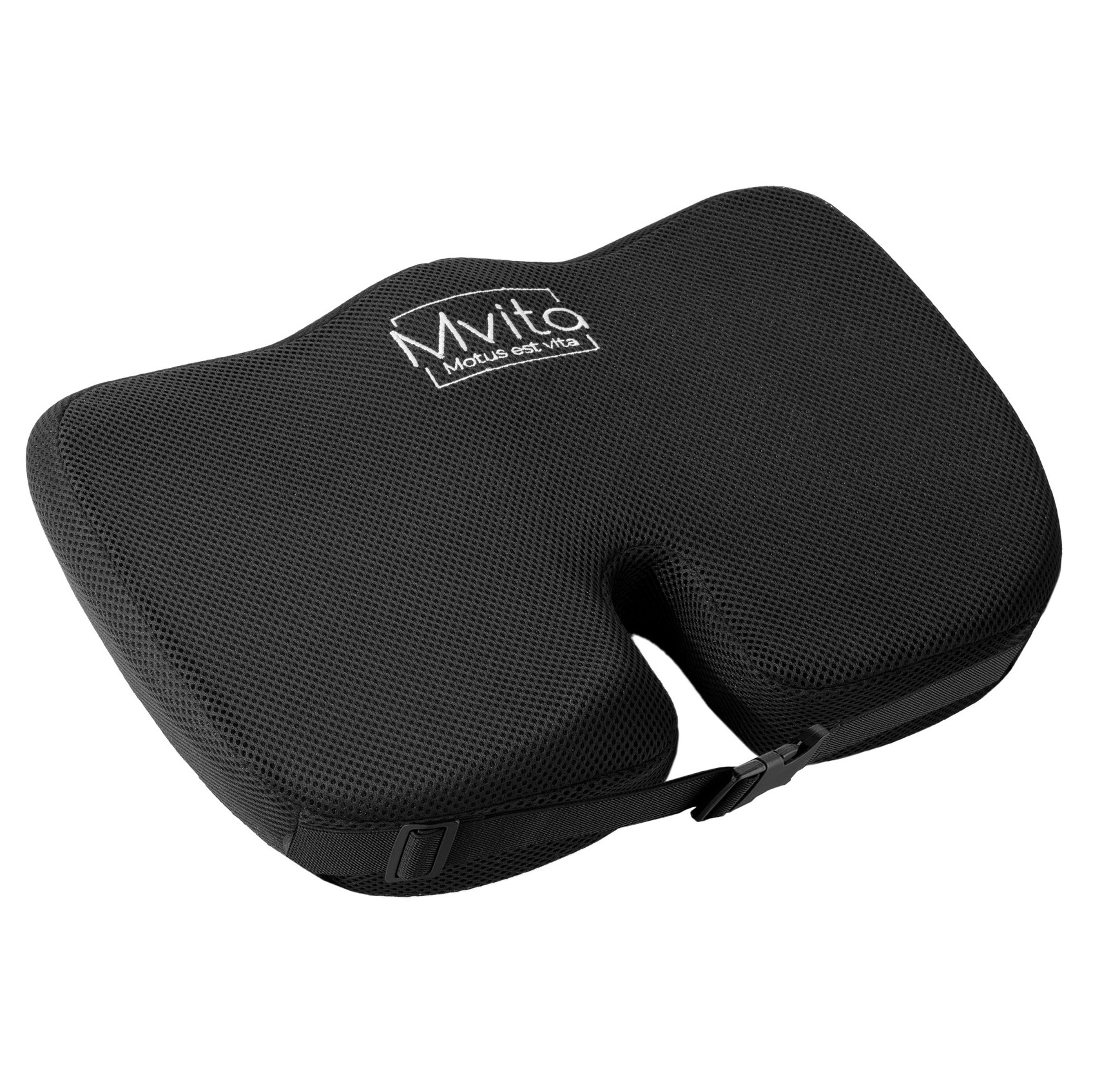 Ортопедическая подушка для сидения с эффектом памяти Mvita Classic черная