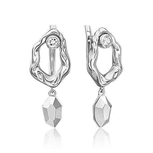 

Серьги из золота PLATINA jewelry 02-5046-00, топаз, 02-5046-00