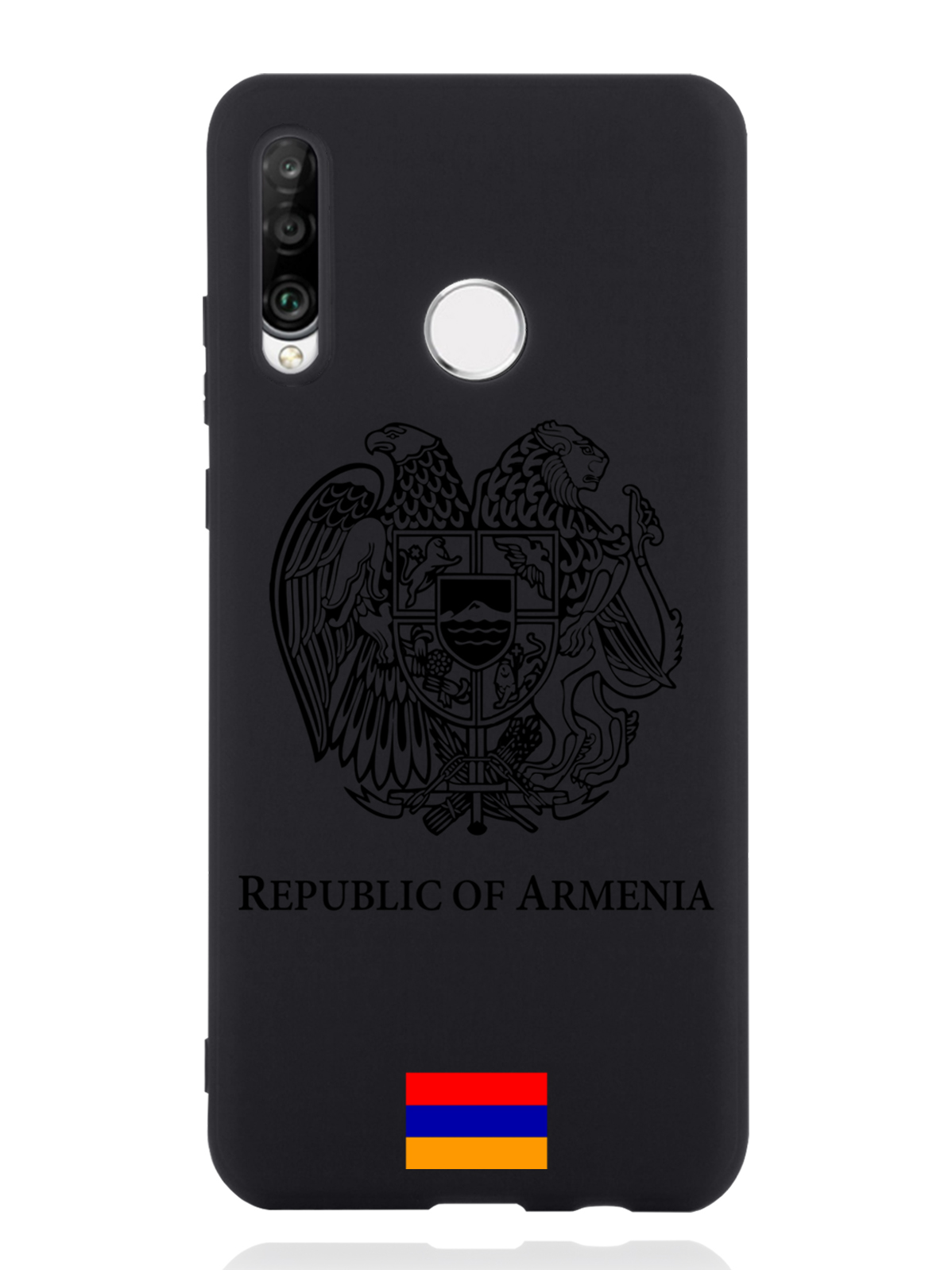 

Чехол SignumCase Huawei P30 Lite Черный лаковый Герб Армении, Huawei P30 Lite Черный лаковый Герб Армении