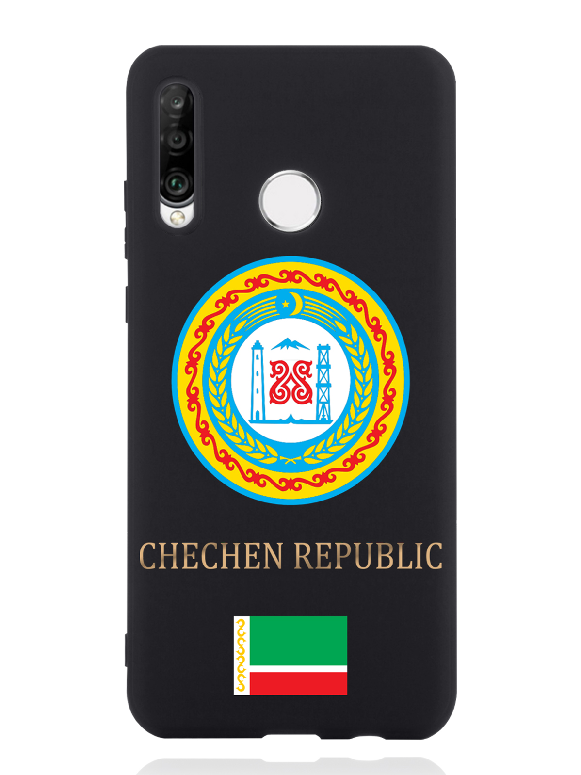 

Чехол SignumCase Huawei P30 Lite Герб Чечни, Разноцветный, Huawei P30 Lite Герб Чечни