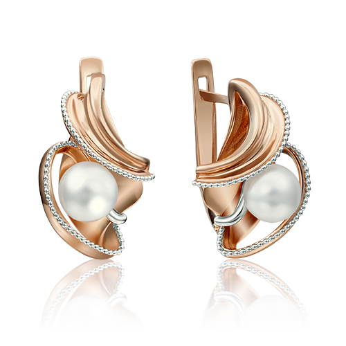 

Серьги из золота PLATINA jewelry 02-4195-00, жемчуг культивированный, 02-4195-00