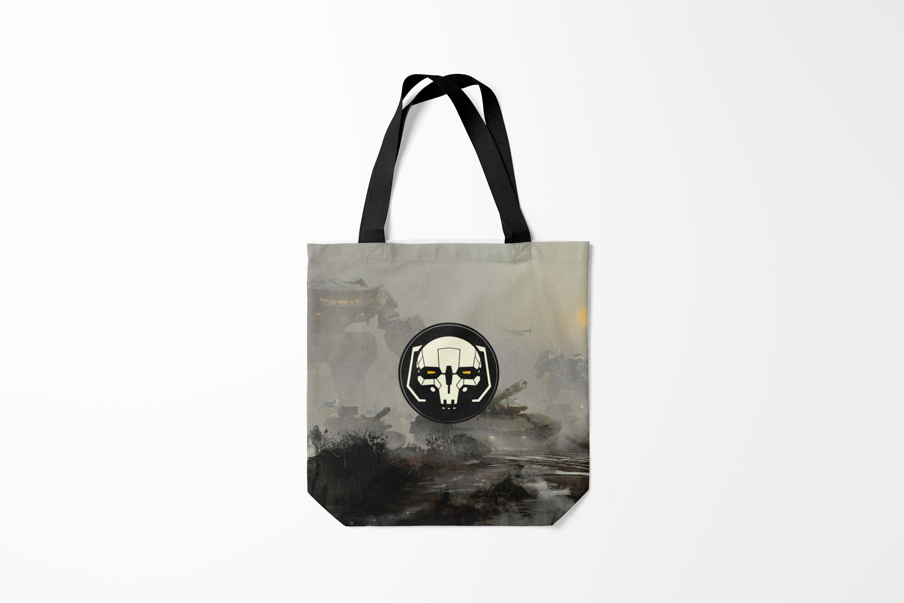 

Сумка шoппер унисекс Burnettie BattleTech SkulMech, разноцветный, BattleTech SkulMech