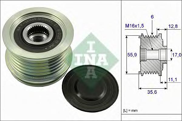 

Шкив генератора Ina 535004110, Шкив генератора Ina 535004110 Ina 535004110