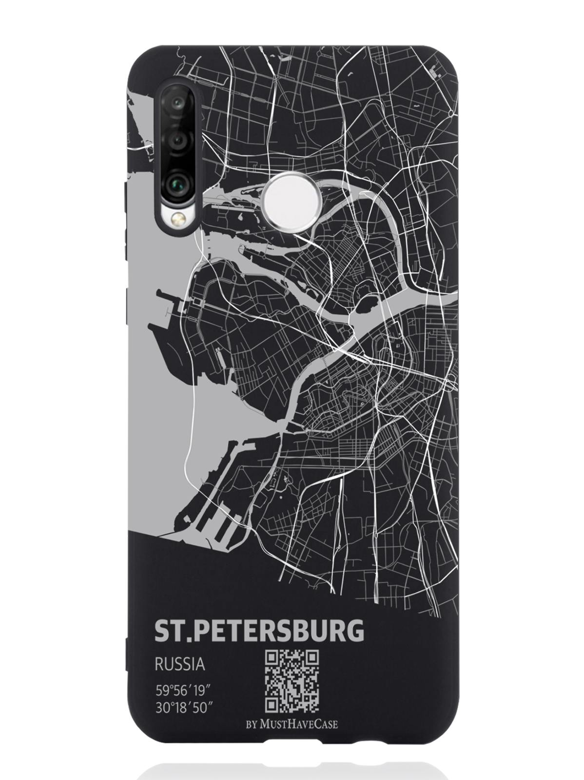 

Чехол MustHaveCase Huawei P30 Lite Карта Санкт-Петербурга, Серый;черный, Huawei P30 Lite Карта Санкт-Петербурга