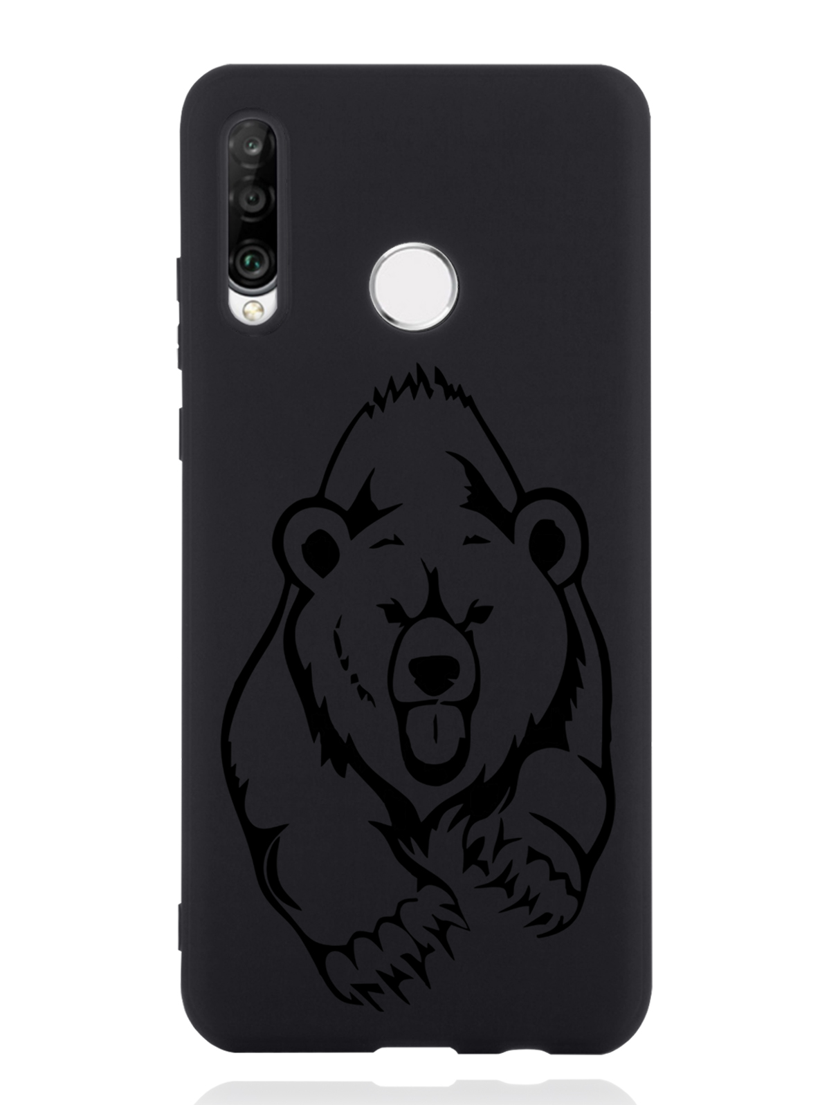 

Чехол MustHaveCase Huawei P30 Lite Медведь, Черный, Huawei P30 Lite Медведь