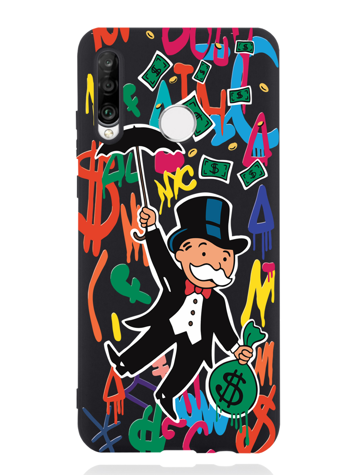 фото Чехол musthavecase huawei p30 lite rich uncle pennybags/богатенький дядюшка толстосум