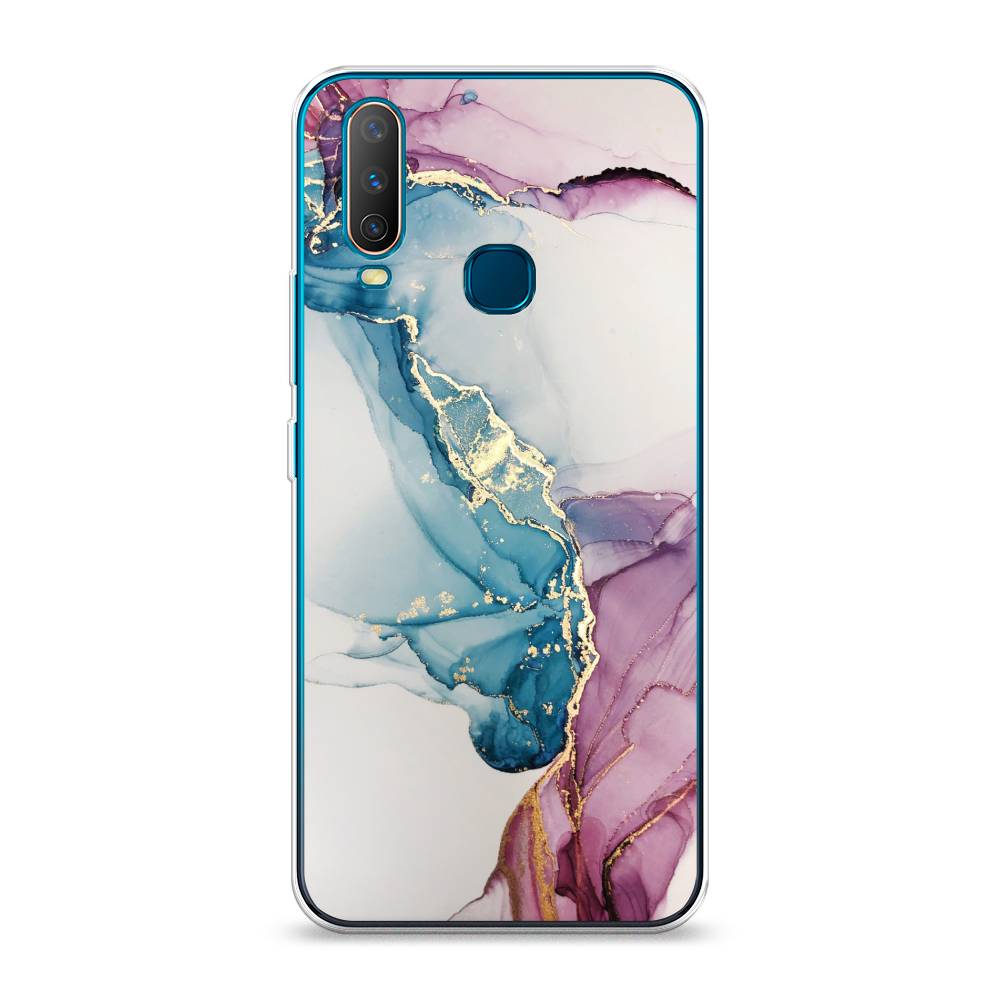 

Чехол для Vivo Y12/Y17 "Розовые разводы рисунок", 261850-3