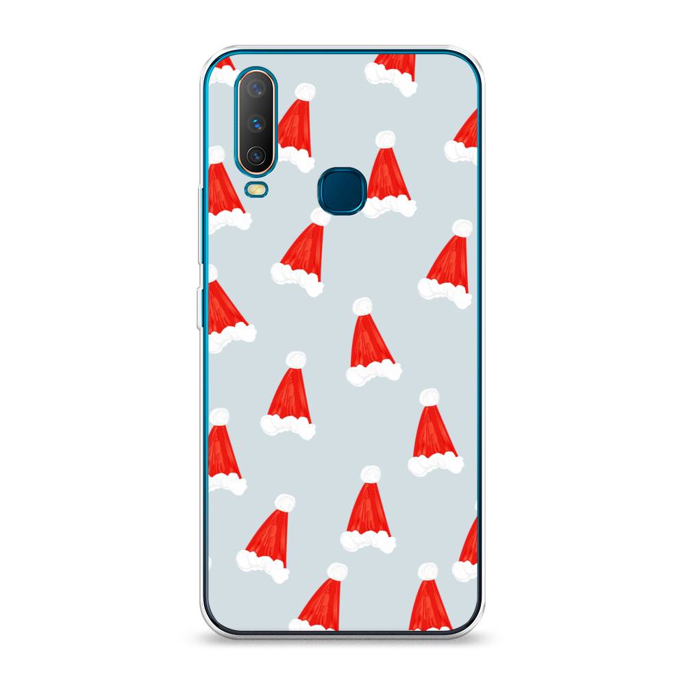 

Чехол для Vivo Y12/Y17 "Новогодние шапочки", Белый;красный;серый, 261850-5