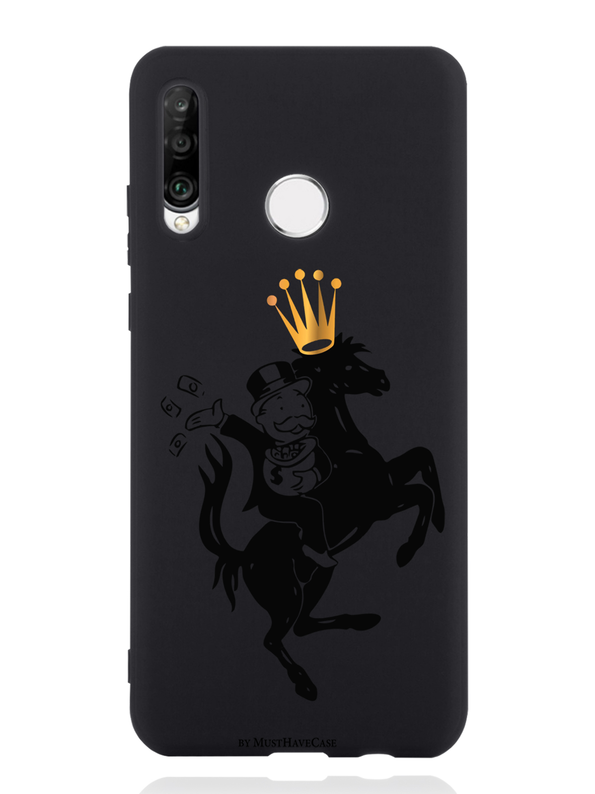 

Чехол MustHaveCase Huawei P30 Lite Monopoly на коне, Черный;золотистый, Huawei P30 Lite Monopoly на коне