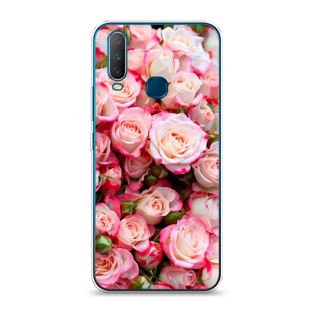 

Чехол для Vivo Y12/Y17 "Много роз", Розовый, 261850-2