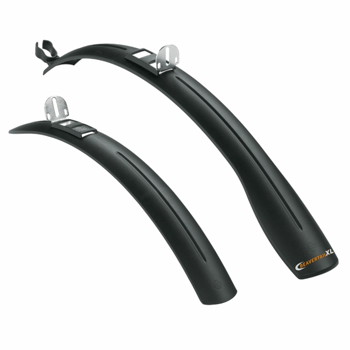 

Комплект крыльев для велосипеда SKS Beavertail XL Set 26-28" пластиковые, черные, Черный, Beavertail XL Set