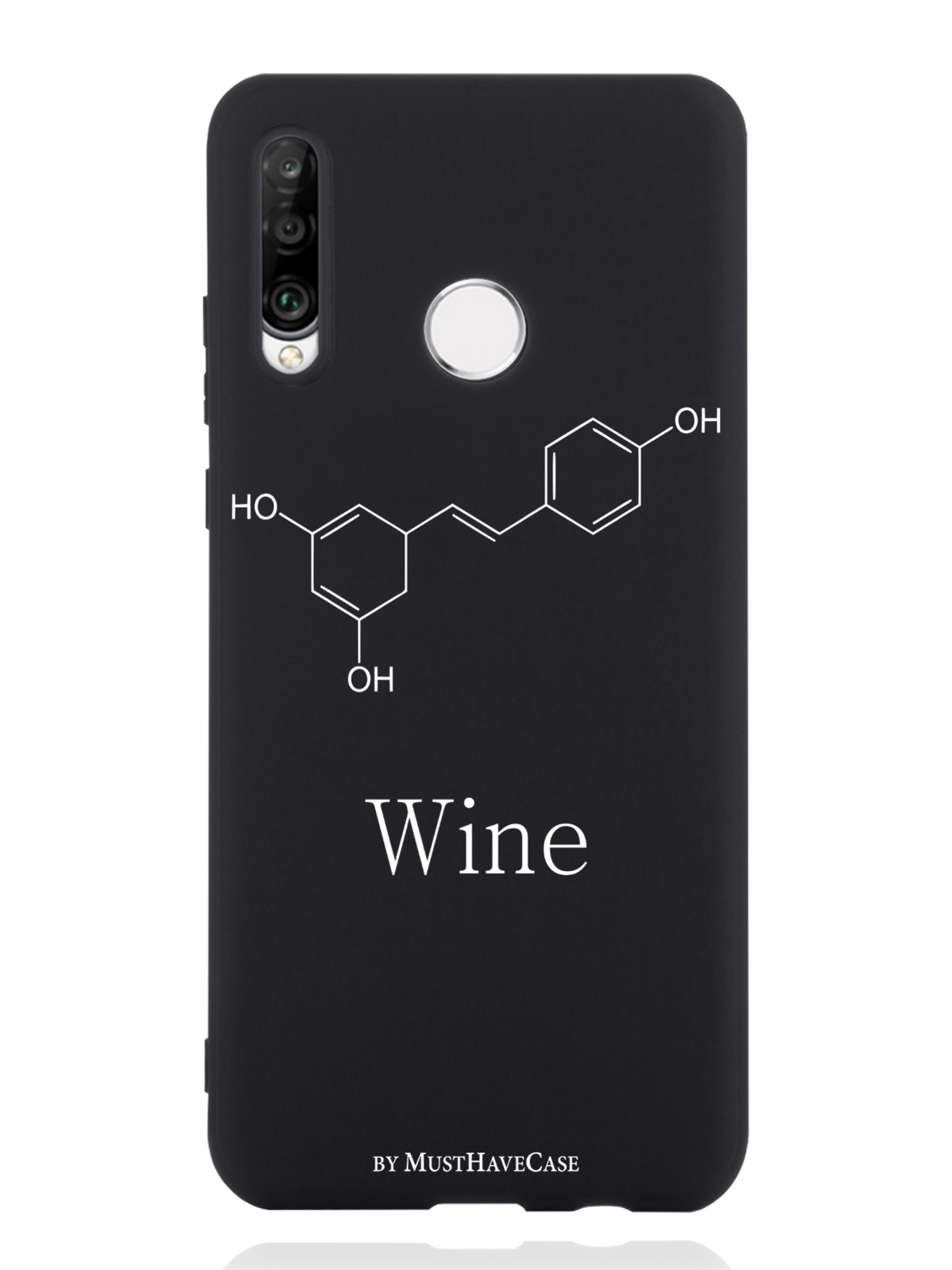 

Чехол MustHaveCase Huawei P30 Lite Молекула вина, Черный;белый, Huawei P30 Lite Молекула вина