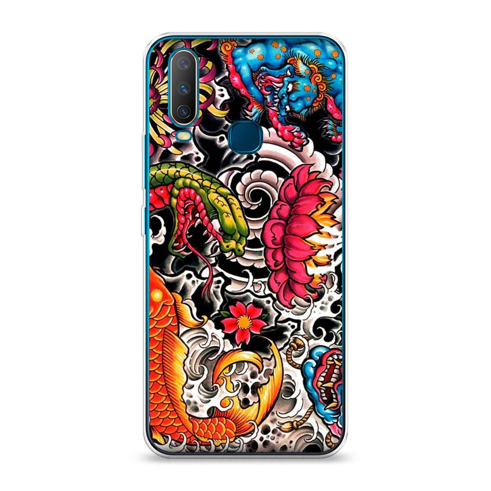 

Чехол для Vivo Y12/Y17 "Японское искусство", Красный;оранжевый;голубой, 261850-4