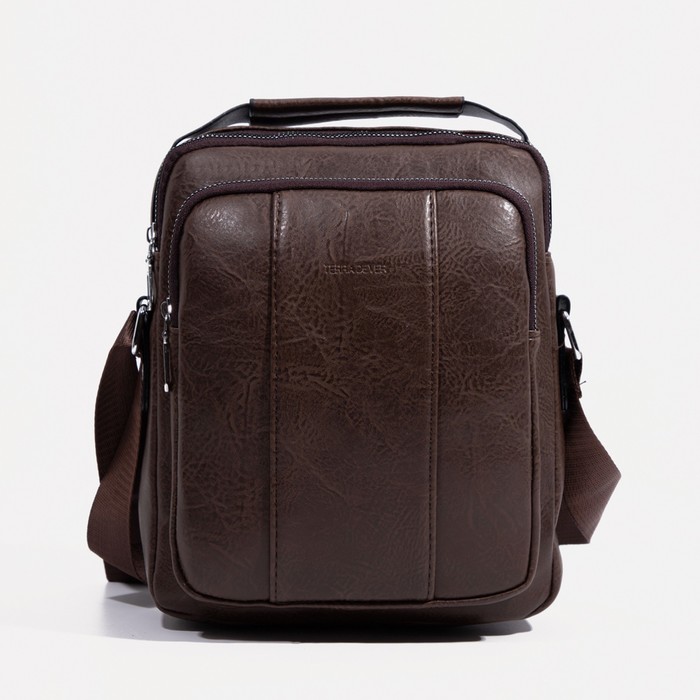 

Сумка на молнии, цвет коричневый