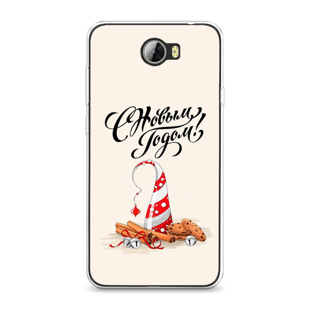 

Чехол для Honor 5A/Huawei Y5 II "Подарки на Новый Год", Бежевый;красный;черный, 60350-5