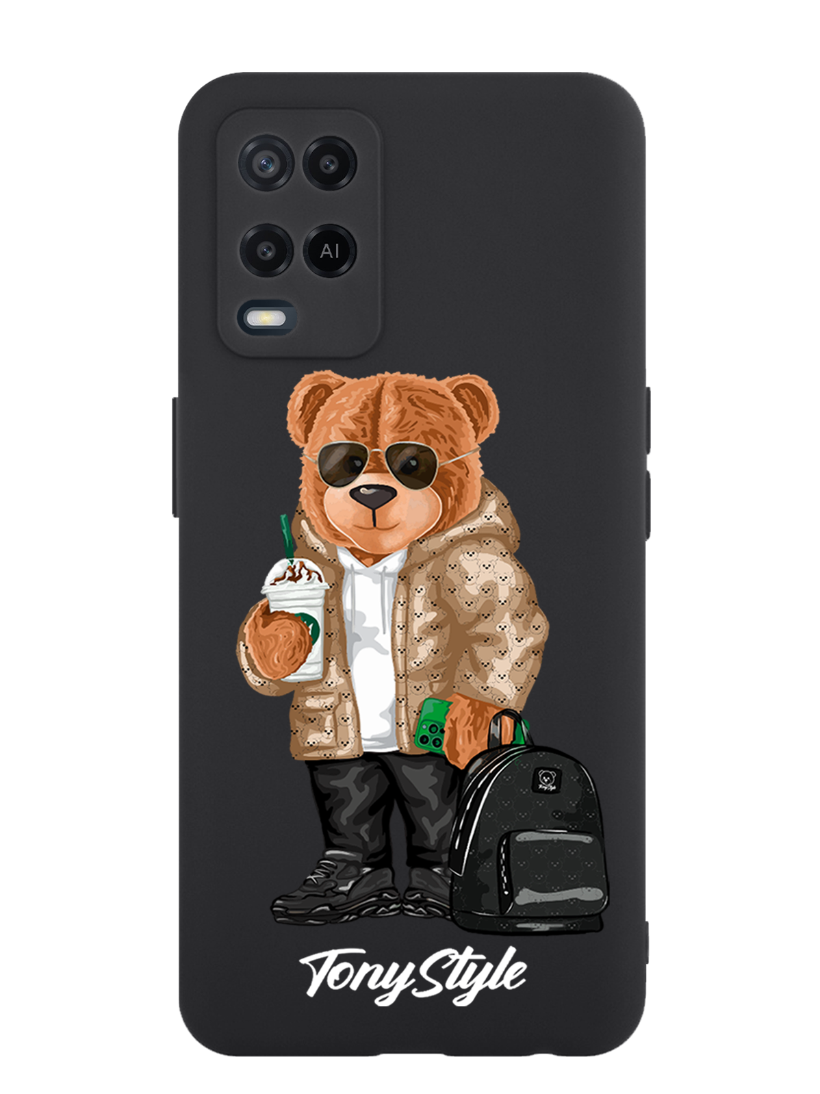 

Чехол Tony Style Oppo A54 Tony Style в очках, Коричневый;черный;белый, Oppo A54 Tony Style в очках