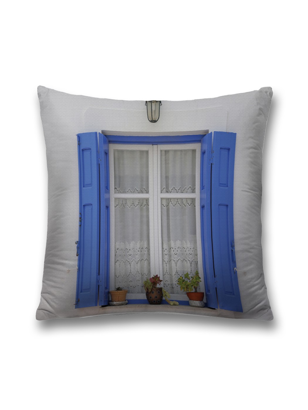 

Наволочка декоративная JoyArty "Уют на окне" на молнии, 45x45 см, Белый