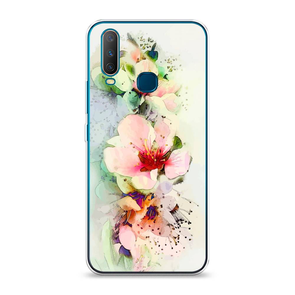

Чехол для Vivo Y12/Y17 "Нежные цветы", Зеленый;розовый, 261850-2
