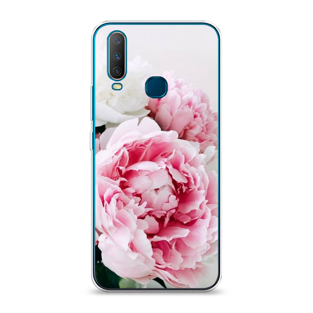 

Чехол для Vivo Y12/Y17 "Розовые и белые пионы", Розовый;белый, 261850-2