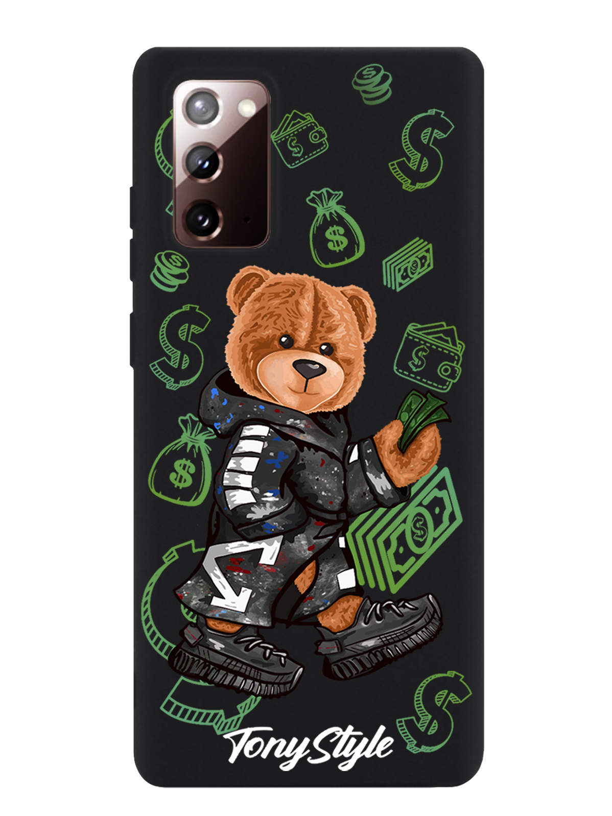 

Чехол Tony Style Samsung Galaxy Note 20 Tony Style Деньги, Коричневый;черный;зеленый, Samsung Galaxy Note 20 Tony Style Деньги