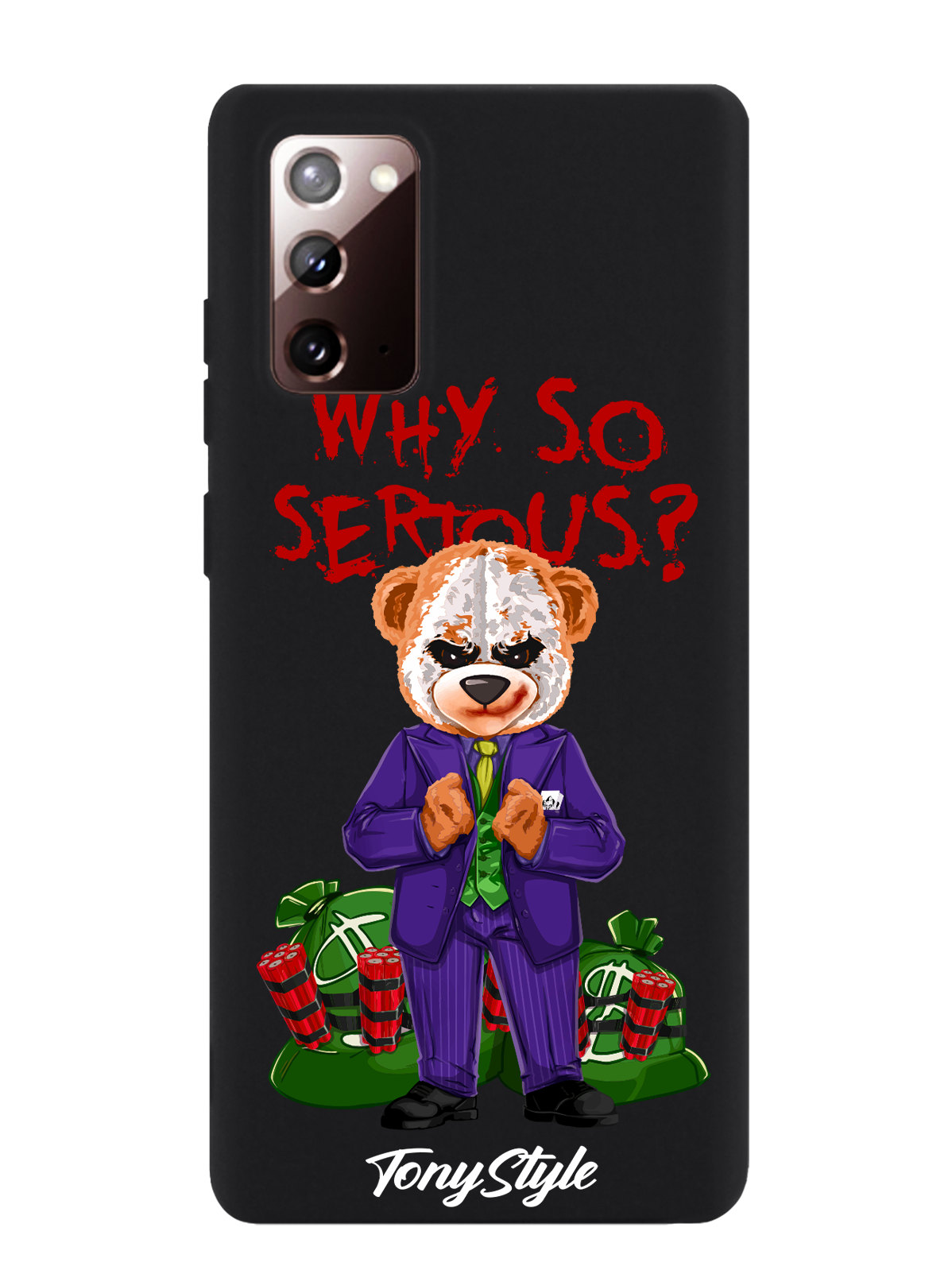 

Чехол Tony Style Samsung Galaxy Note 20 Tony Style Джокер Joker Why so serious, Samsung Galaxy Note 20 Tony Style Джокер Joker Why so serious