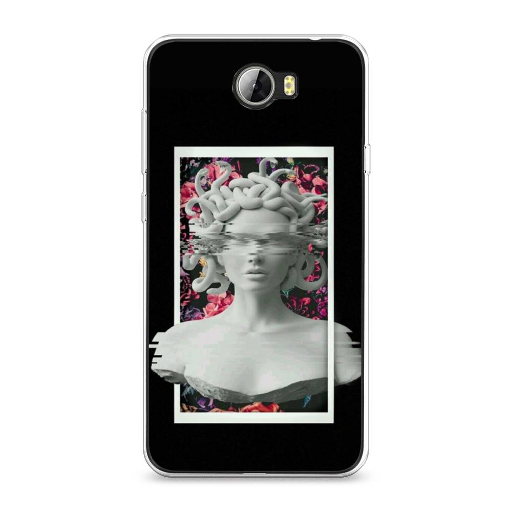 

Чехол для Honor 5A/Huawei Y5 II "Web Punk Медуза Горгона", Черный;серый, 60350-6