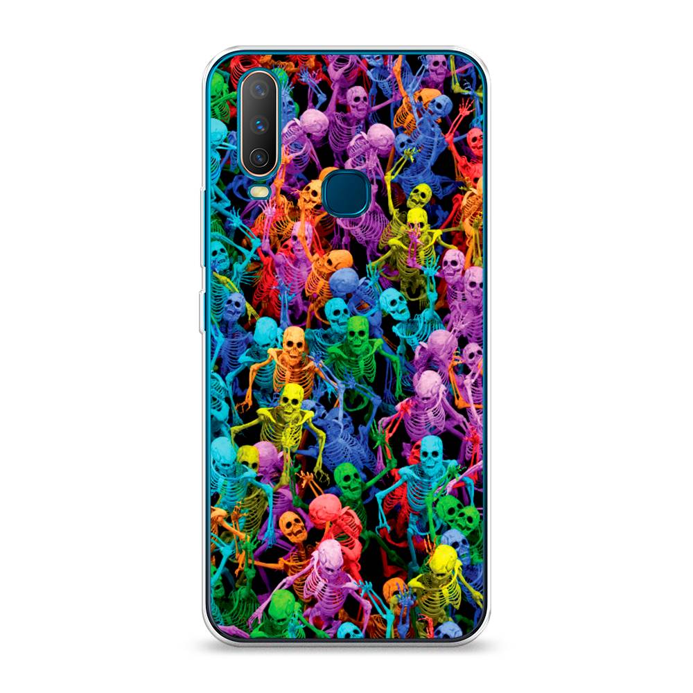

Чехол для Vivo Y12/Y17 "Вечеринка скелетов", Фиолетовый;желтый;оранжевый, 261850-6