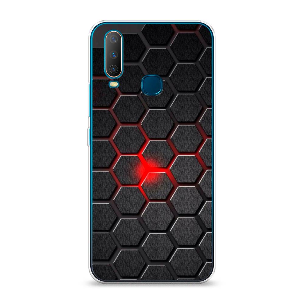 

Чехол для Vivo Y12/Y17 "Соты красные", Красный;черный;серый, 261850-3