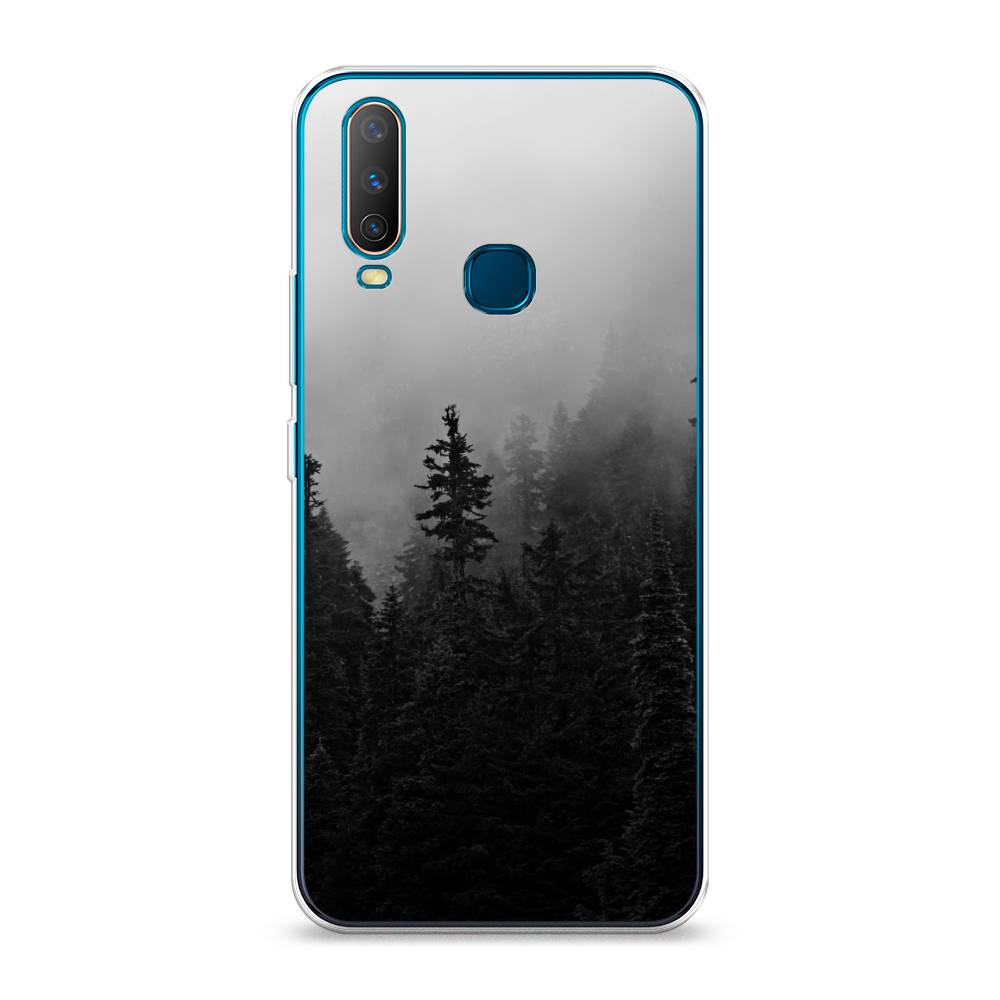 

Чехол для Vivo Y12/Y17 "Туманный лес", Серый;черный, 261850-2