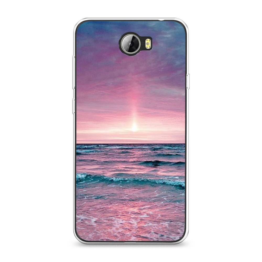 

Чехол для Honor 5A/Huawei Y5 II "Восход 3", Розовый;голубой, 60350-2