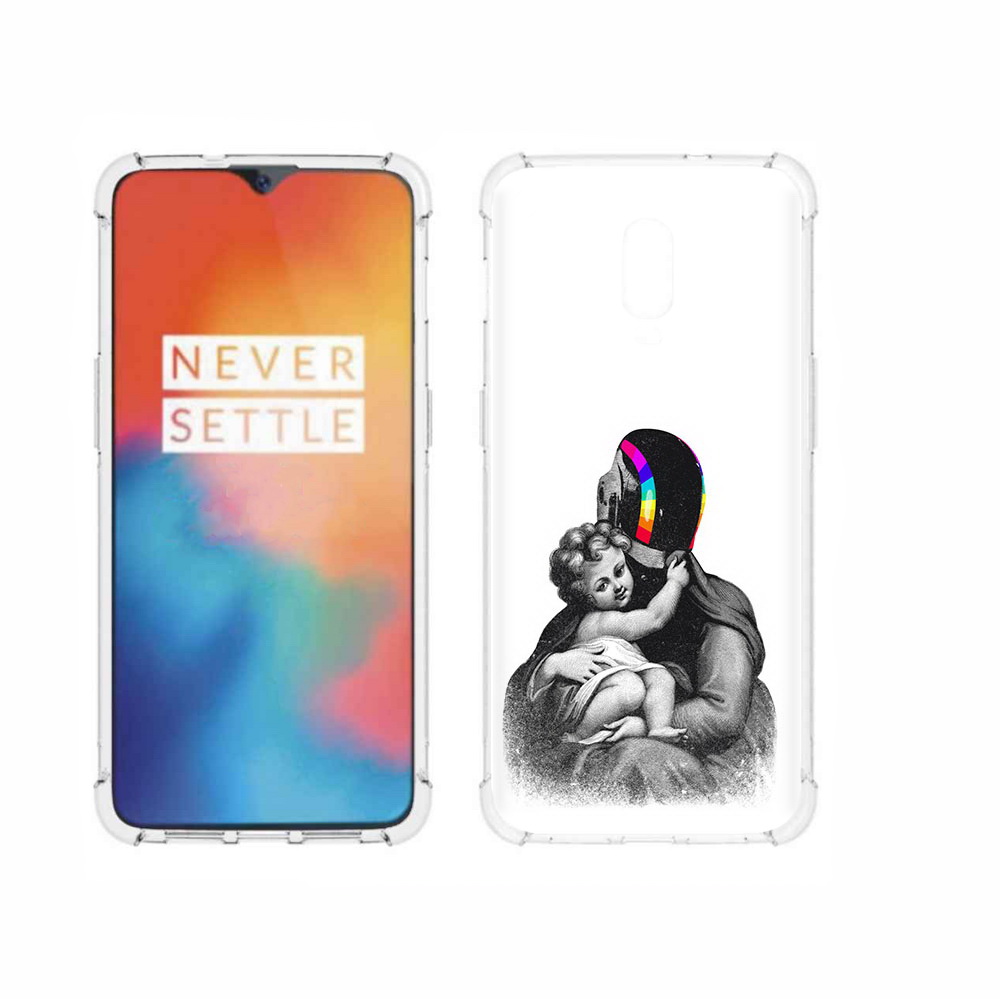 

Чехол MyPads Tocco для OnePlus 6T защитник в шлеме, Прозрачный, Tocco