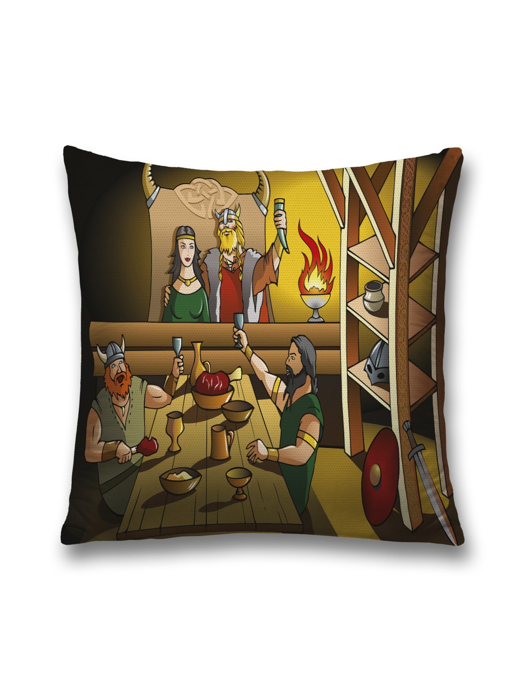 

Наволочка декоративная JoyArty "Гуляние в средневековье" на молнии, 45x45 см, Желтый