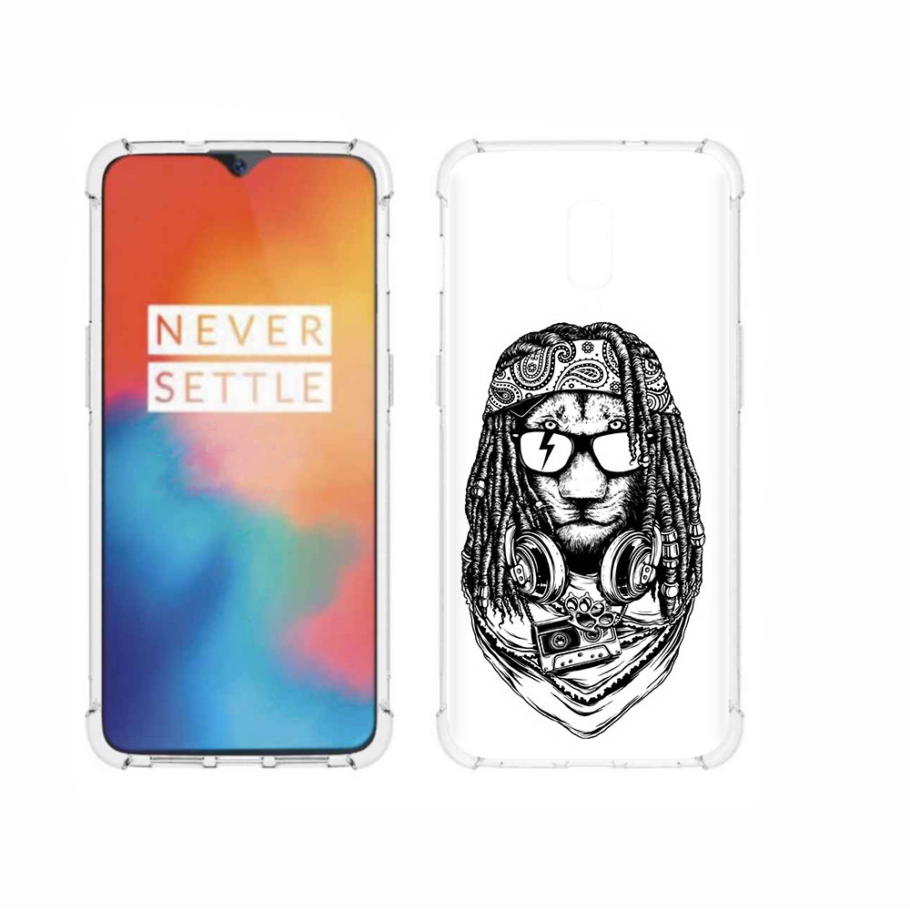 

Чехол MyPads Tocco для OnePlus 6T дреды льва, Прозрачный, Tocco
