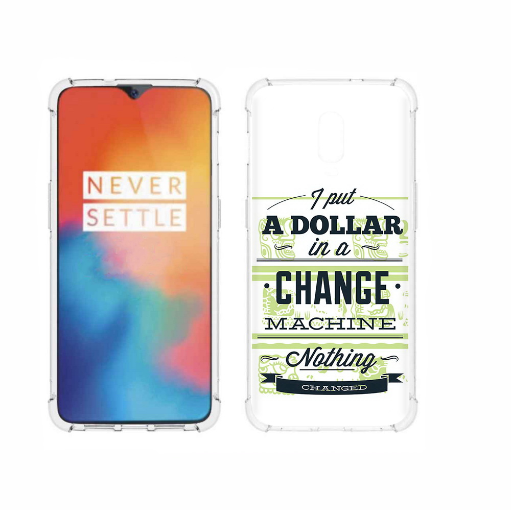 

Чехол MyPads Tocco для OnePlus 6T доллар надпись, Прозрачный, Tocco