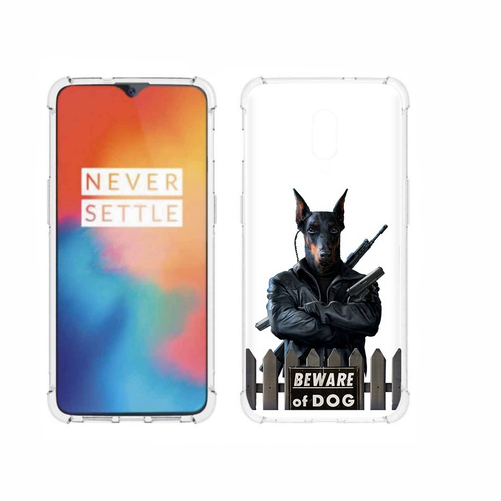 

Чехол MyPads Tocco для OnePlus 6T доберман, Прозрачный, Tocco