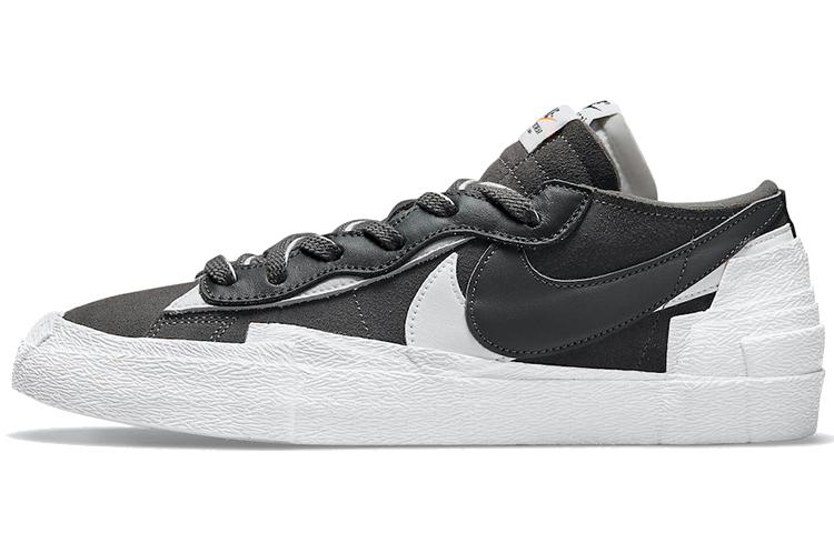 

Кеды унисекс Nike Sacai x Nike Blazer Low Iron Grey черные 35.5 EU, Черный, Sacai x Nike Blazer Low Iron Grey