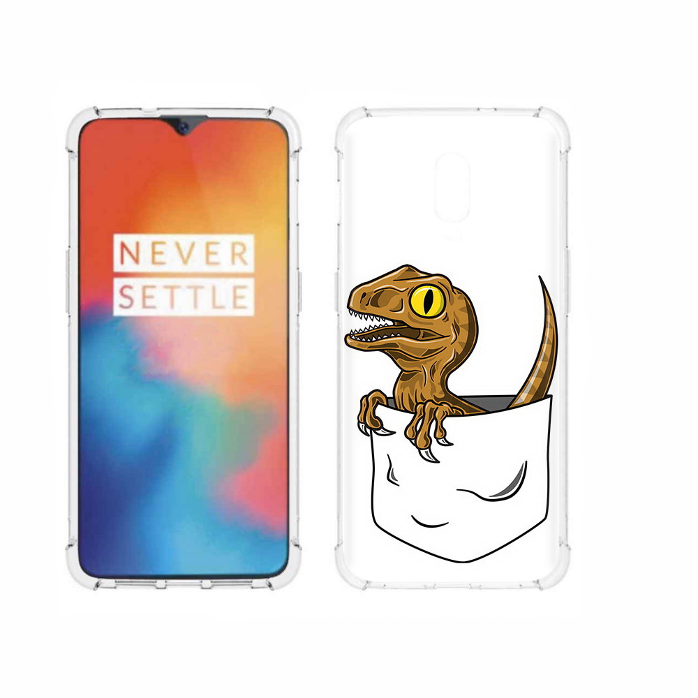 

Чехол MyPads Tocco для OnePlus 6T динозавр в кармане, Прозрачный, Tocco