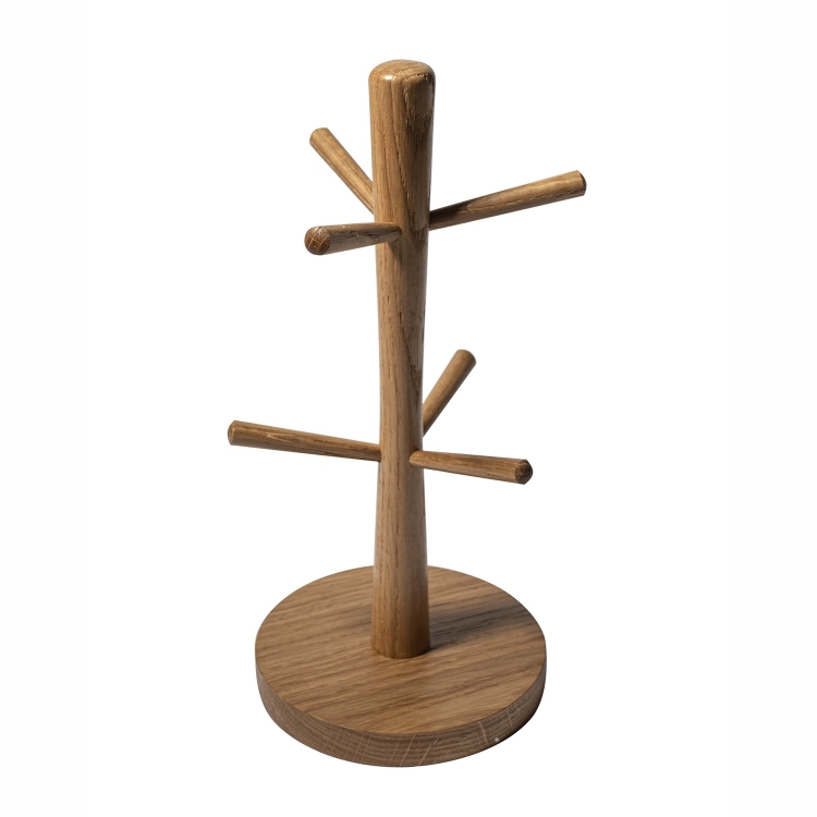 Подставка для кружек дубовая, 32х15 см. Uneca