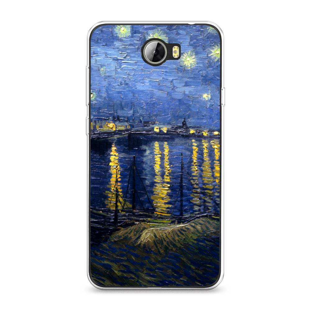 

Чехол для Honor 5A/Huawei Y5 II "Звездная ночь над Роной", Синий;желтый, 60350-4