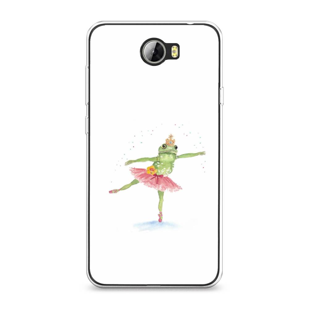 

Чехол для Honor 5A/Huawei Y5 II "Лягушка-балерина", Зеленый, 60350-4