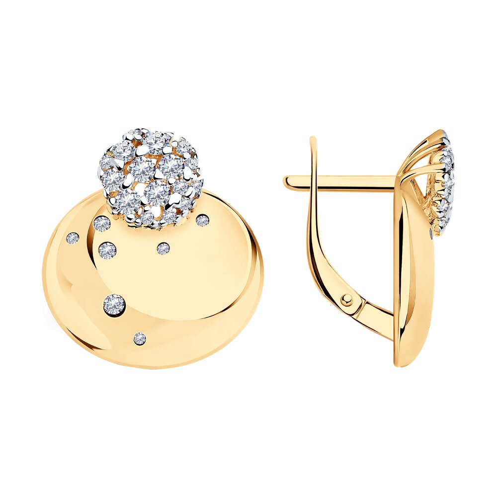 

Серьги из серебра с фианитом Diamant 93-120-01527-1, 93-120-01527-1