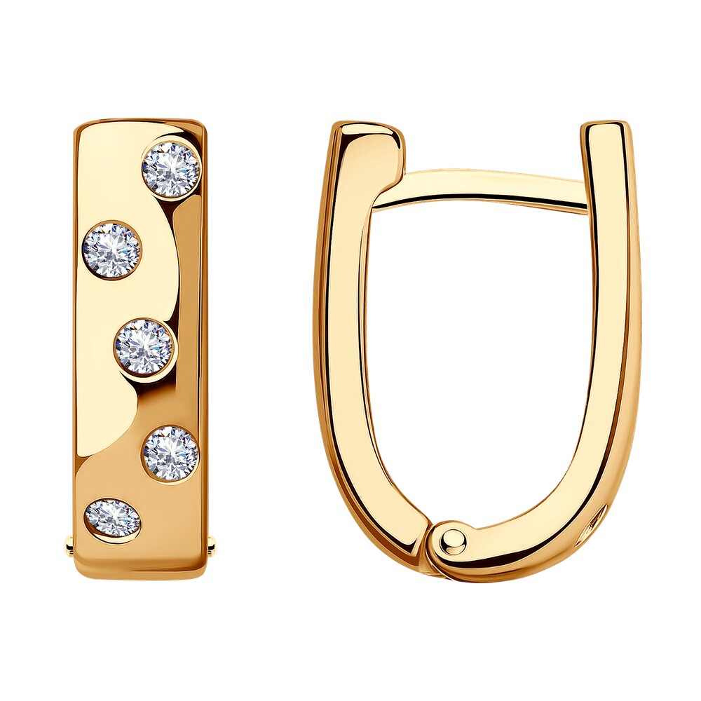 

Серьги из серебра с фианитом Diamant 93-120-01515-1, 93-120-01515-1
