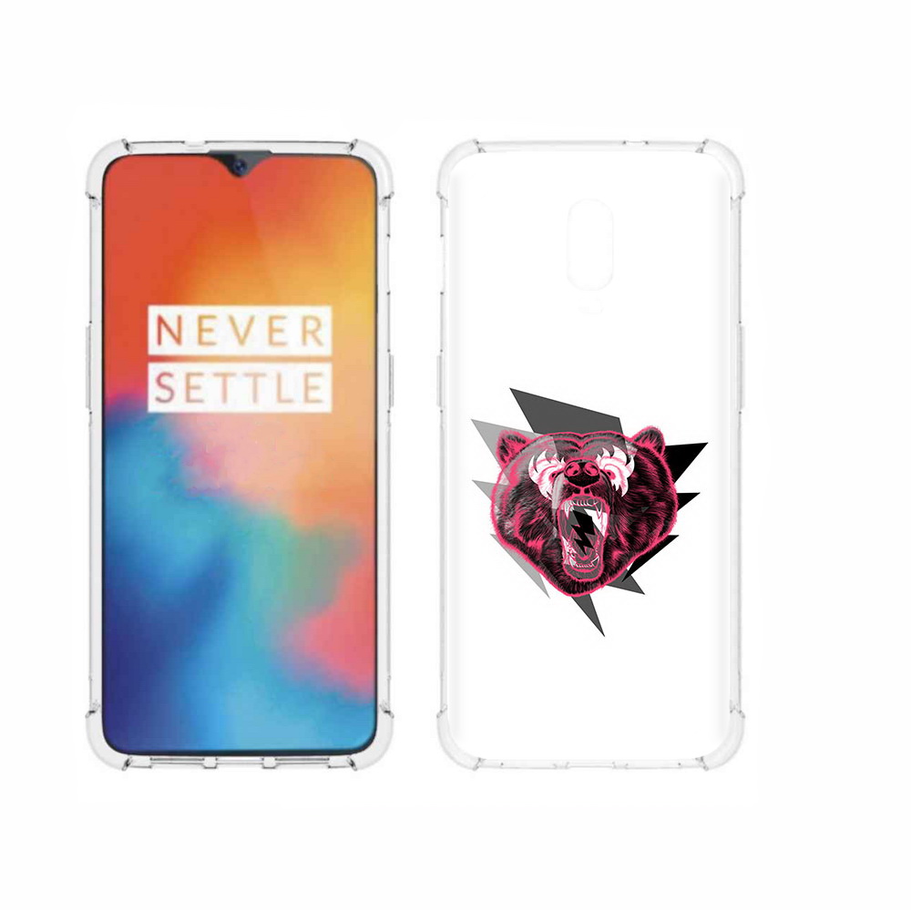 

Чехол MyPads Tocco для OnePlus 6T грозовой медведь, Прозрачный, Tocco
