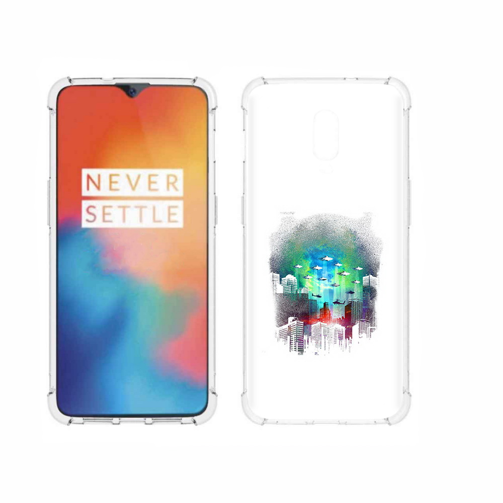 

Чехол MyPads Tocco для OnePlus 6T город в свечении, Прозрачный, Tocco