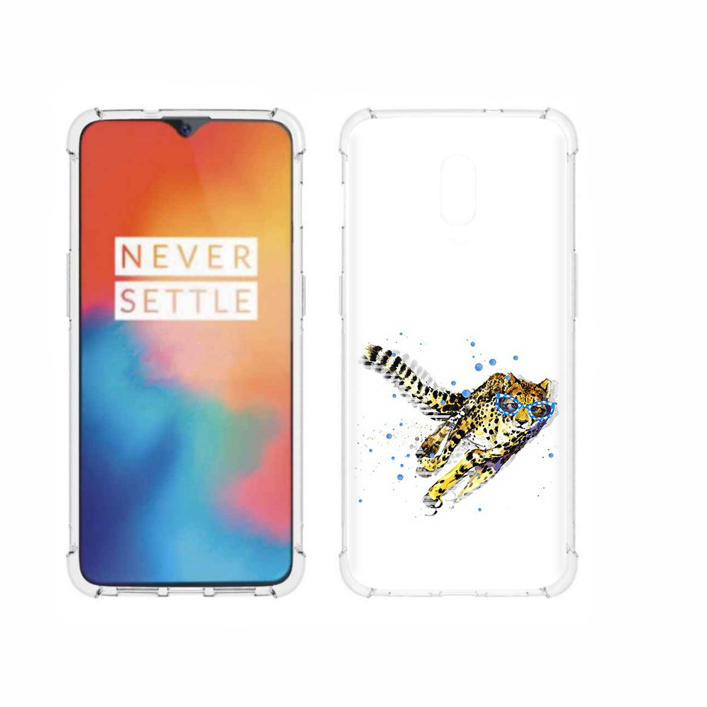 

Чехол MyPads Tocco для OnePlus 6T гепард в очках, Прозрачный, Tocco