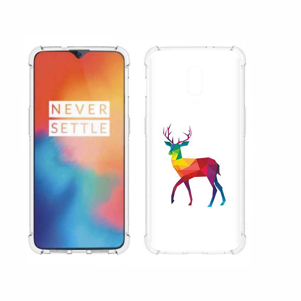 

Чехол MyPads Tocco для OnePlus 6T геометрический олень, Прозрачный, Tocco