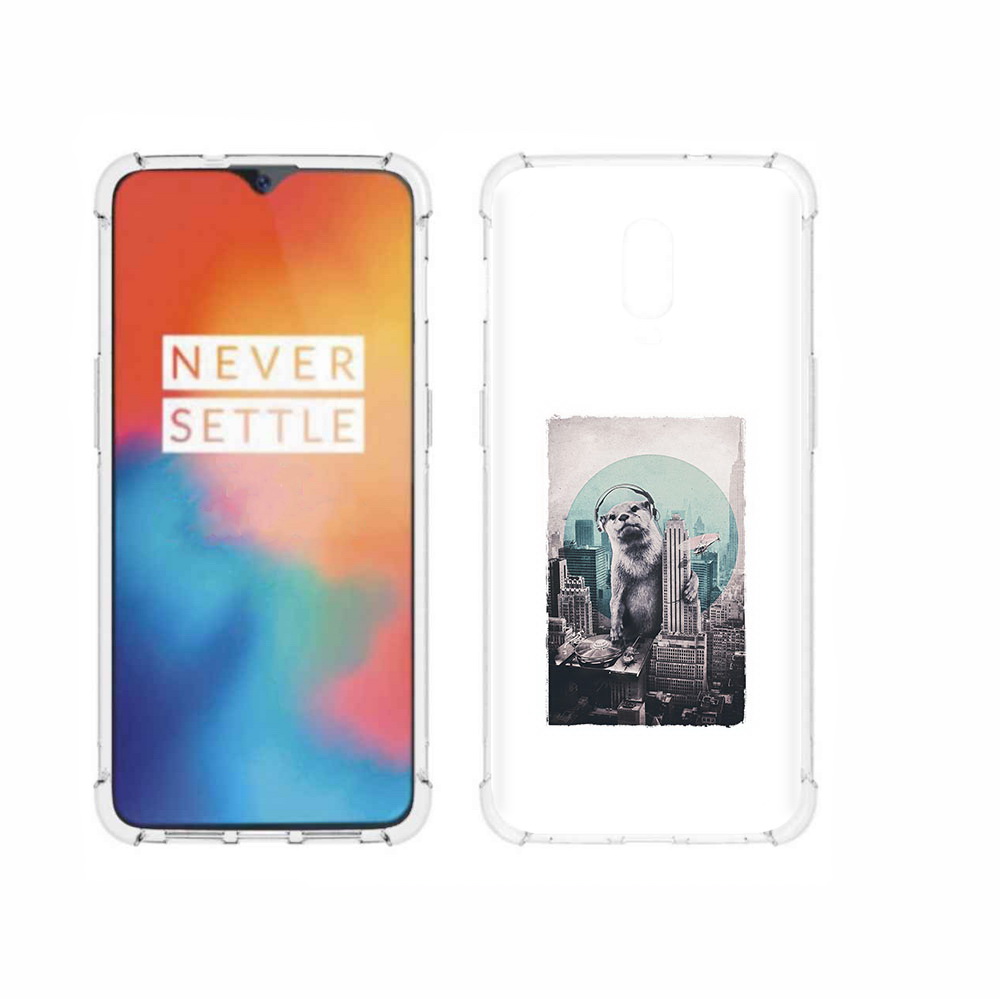 

Чехол MyPads Tocco для OnePlus 6T выдра в городе, Прозрачный, Tocco